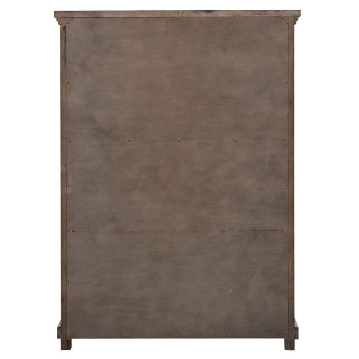Sunset Trading Crossing Barn 5 Drawer Bedroom Chest | Gray Acacia Wood