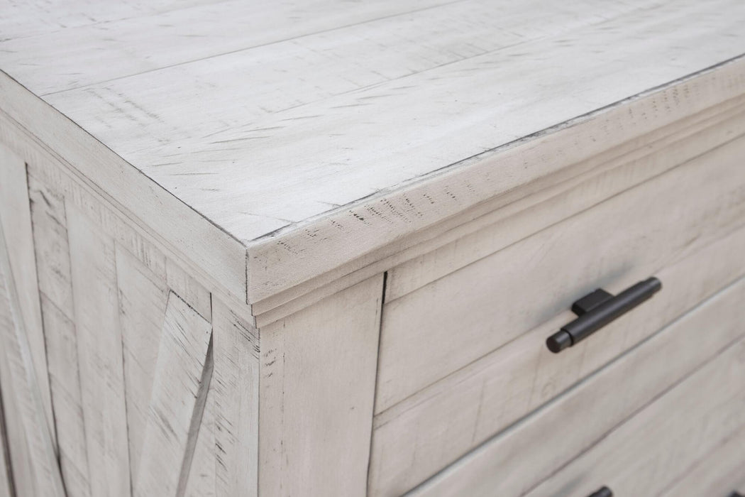 Sunset Trading Crossing Barn 5 Drawer Bedroom Chest | Gray Acacia Wood