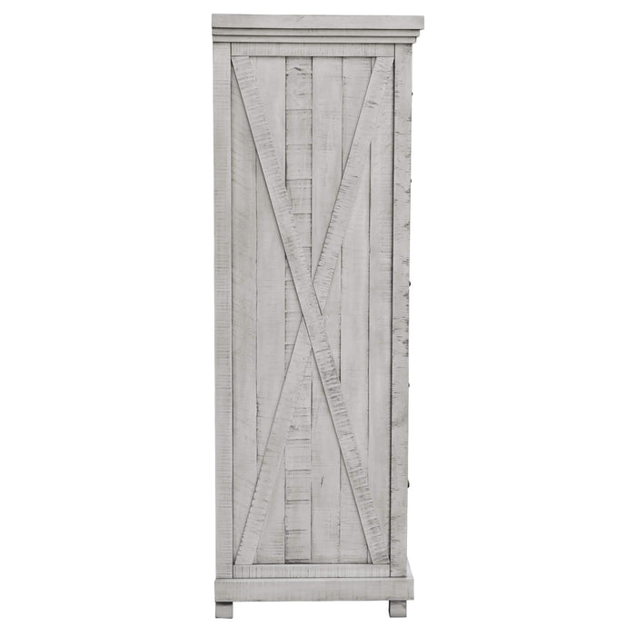 Sunset Trading Crossing Barn 5 Drawer Bedroom Chest | Gray Acacia Wood