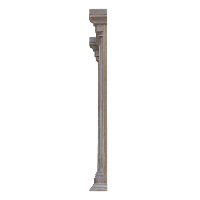 Sunset Trading Fawn Gray Wood Framed Beveled Mirror| Light Grey Solid Acacia Wood -  Chapter 11 Furniture (Lewiston, Maine)