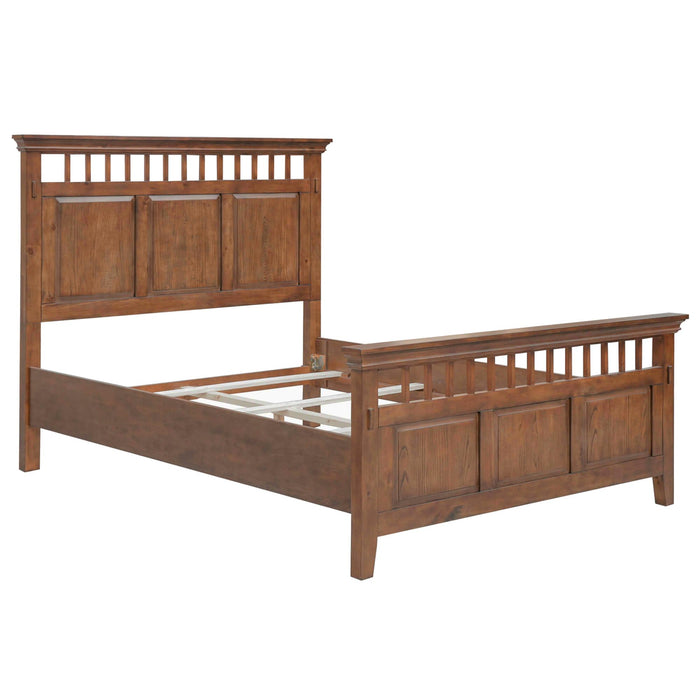 Sunset Trading Mission Bay Queen Bed | Amish Brown Solid Wood | Panel Headboard and Footboard -  Chapter 11 Furniture (Lewiston, Maine)