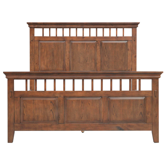 Sunset Trading Mission Bay King Bed | Amish Brown Solid Wood | Panel Headboard and Footboard | Master Bedroom Furniture -  Chapter 11 Furniture (Lewiston, Maine)