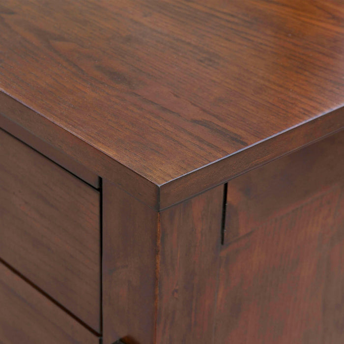 Sunset Trading Mission Bay 9 Drawer Double Bedroom Dresser | Amish Brown Solid Wood | Fully Assembled Furniture