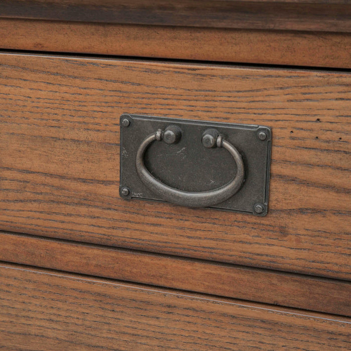 Sunset Trading Mission Bay 9 Drawer Double Bedroom Dresser | Amish Brown Solid Wood | Fully Assembled Furniture