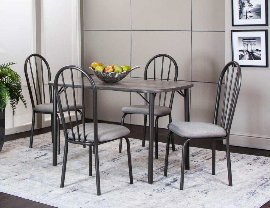 Sunset Trading Steel Gray Dining Chair | Set of 2 -  Chapter 11 Furniture (Lewiston, Maine)