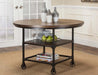 Sunset Trading Rustic Elm Industrial Table -  Chapter 11 Furniture (Lewiston, Maine)