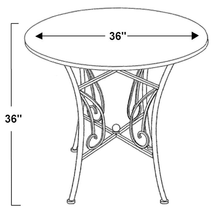 Sunset Trading Dart 36" Round Pub Table