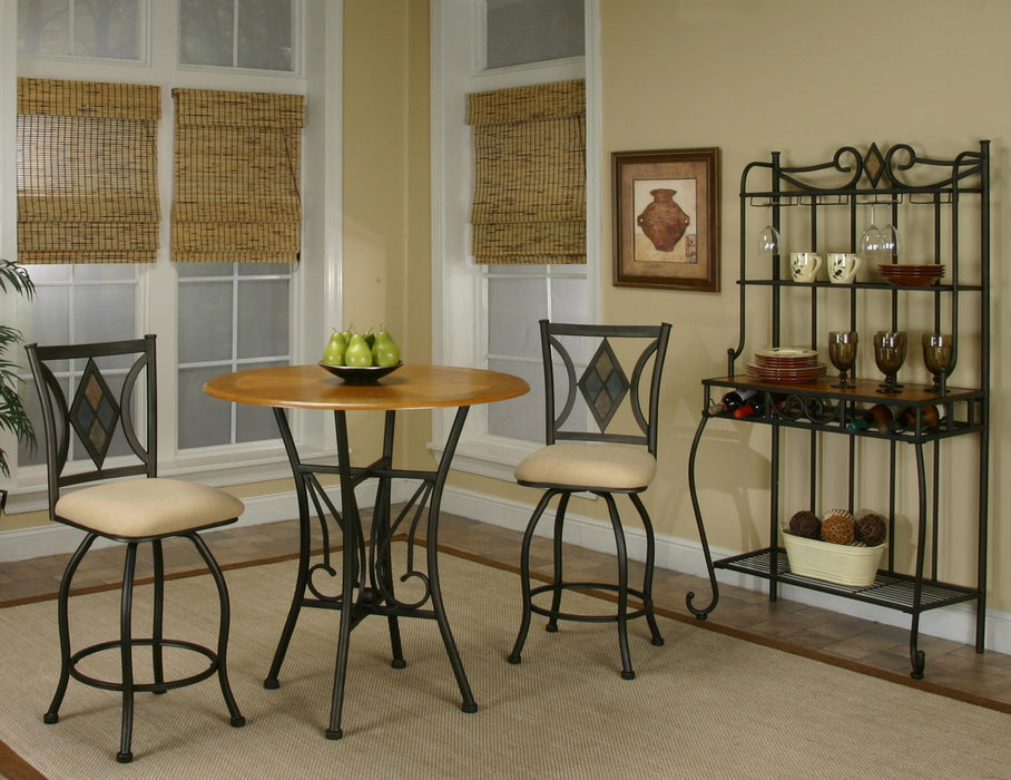 Sunset Trading 3 Piece Dart 36" Round Pub Table Set