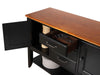 Sunset Trading Selections Sideboard with Large Display Shelf | 3 Drawers 2 Storage Cabinets | Antique Black and Cherry -  Chapter 11 Furniture (Lewiston, Maine)