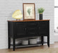 Sunset Trading Selections Sideboard with Large Display Shelf | 3 Drawers 2 Storage Cabinets | Antique Black and Cherry -  Chapter 11 Furniture (Lewiston, Maine)