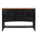 Sunset Trading Selections Sideboard with Large Display Shelf | 3 Drawers 2 Storage Cabinets | Antique Black and Cherry -  Chapter 11 Furniture (Lewiston, Maine)