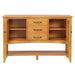 Sunset Trading Selections Sideboard with Large Display Shelf | 3 Drawers 2 Storage Cabinets | Light Oak -  Chapter 11 Furniture (Lewiston, Maine)