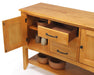 Sunset Trading Selections Sideboard with Large Display Shelf | 3 Drawers 2 Storage Cabinets | Light Oak -  Chapter 11 Furniture (Lewiston, Maine)