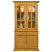 Sunset Trading Oak Selections Keepsake Buffet and Lighted Hutch | Light Oak -  Chapter 11 Furniture (Lewiston, Maine)