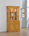 Sunset Trading Oak Selections Keepsake Buffet and Lighted Hutch | Light Oak -  Chapter 11 Furniture (Lewiston, Maine)