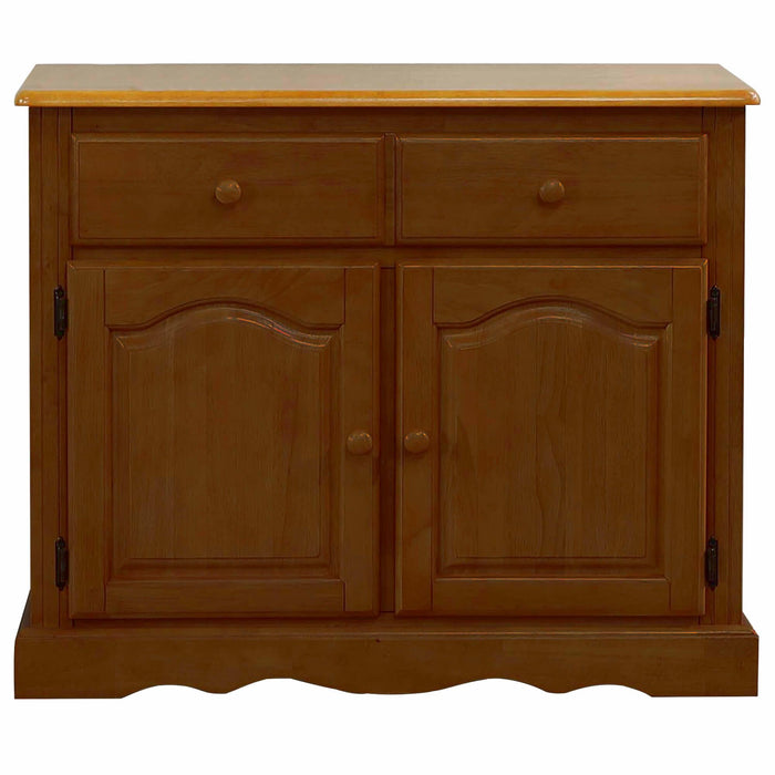 Sunset Trading Oak Selections Keepsake Buffet | Nutmeg Brown and Light Oak