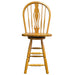 Sunset Trading Oak Selections 24" Keyhole Windsor Barstool | Counter Height Stool | Light Oak -  Chapter 11 Furniture (Lewiston, Maine)