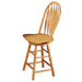 Sunset Trading Oak Selections 24" Swivel Barstool | Counter Height Stool | Light Oak -  Chapter 11 Furniture (Lewiston, Maine)