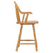 Sunset Trading Oak Selections 24" Windsor Barstool with Arms | Light Oak | Counter Height Stool | Set of 2 -  Chapter 11 Furniture (Lewiston, Maine)