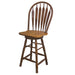 Sunset Trading Oak Selections 30" Swivel Barstool | Pub Height Stool | Nutmeg Brown and Light Oak -  Chapter 11 Furniture (Lewiston, Maine)