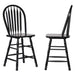 Sunset Trading Selections Arrowback Windsor 24" Barstool | Distressed Black Solid Wood Counter Height Stool | Set of 2 -  Chapter 11 Furniture (Lewiston, Maine)