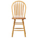 Sunset Trading Selections Arrowback Windsor 24" Barstool | Light Oak Solid Wood Counter Height Stool | Set of 2 -  Chapter 11 Furniture (Lewiston, Maine)