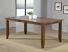 Sunset Trading Simply Brook 72" Rectangular Extendable Dining Table | Amish Brown | Seats 8 -  Chapter 11 Furniture (Lewiston, Maine)