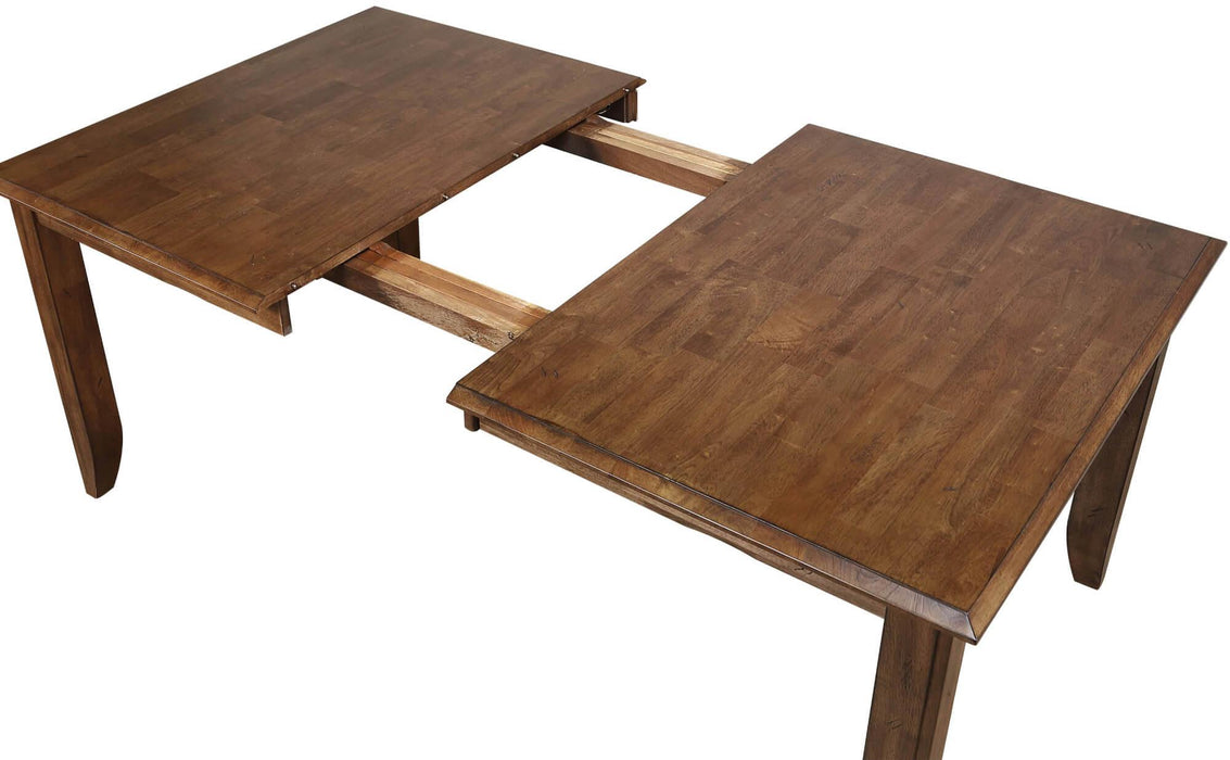Sunset Trading Simply Brook 9 Piece 72" Rectangular Extendable Table Dining Set | 8 Slat Back Chairs| Amish Brown | Seats 8 -  Chapter 11 Furniture (Lewiston, Maine)