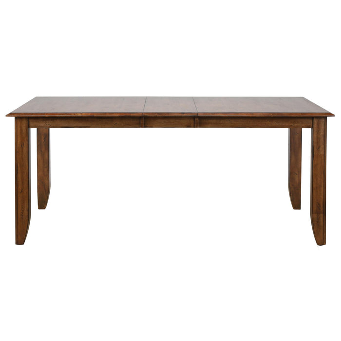 Sunset Trading Simply Brook 72" Rectangular Extendable Dining Table | Amish Brown | Seats 8 -  Chapter 11 Furniture (Lewiston, Maine)