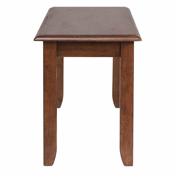 Sunset Trading Simply Brook 42" Dining Bench | Amish Brown | Solid Wood