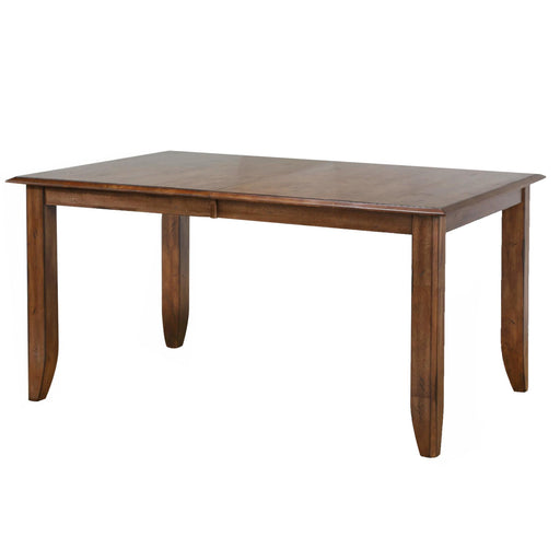 Sunset Trading Simply Brook 72" Rectangular Extendable Dining Table | Amish Brown | Seats 8 -  Chapter 11 Furniture (Lewiston, Maine)
