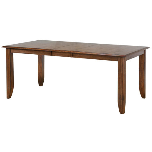 Sunset Trading Simply Brook 72" Rectangular Extendable Dining Table | Amish Brown | Seats 8 -  Chapter 11 Furniture (Lewiston, Maine)