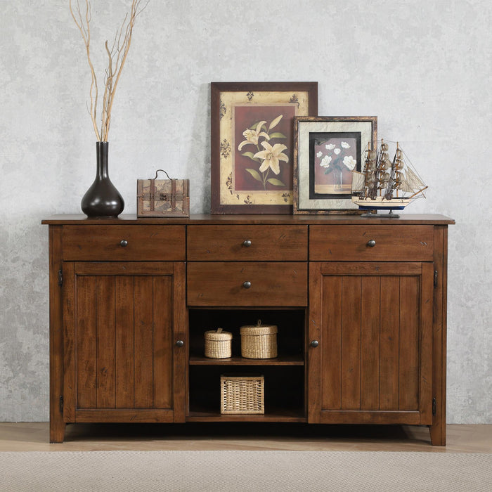 Sunset Trading Simply Brook Sideboard Server | Amish Brown
