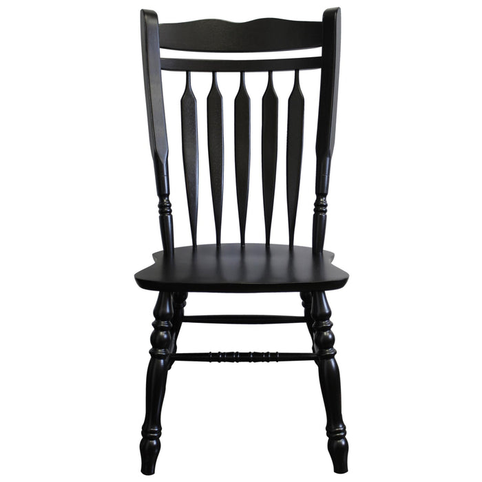 Sunset Trading Black Cherry Selections Aspen Dining Chair | Antique Black | Set of 2