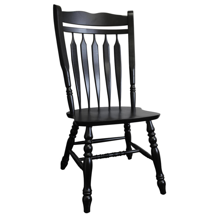Sunset Trading Black Cherry Selections Aspen Dining Chair | Antique Black | Set of 2