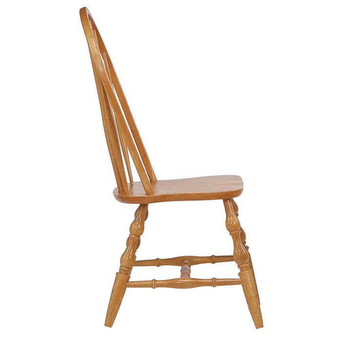 Sunset Trading Oak Selections Windsor Spindleback Dining Chair | Light Oak