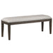 Sunset Trading Cali 50" Upholstered Dining Bench | Brown Solid Wood | Nailheads -  Chapter 11 Furniture (Lewiston, Maine)
