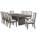 Sunset Trading Cali 9 Piece 96" Rectangular Extendable Dining Table Set | Brown Solid Wood | Seats 8 -  Chapter 11 Furniture (Lewiston, Maine)