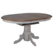 Sunset Trading Country Grove 42" Round to 60" Oval Extendable Dining Table | Distressed Gray and Brown Wood | Seats 6 -  Chapter 11 Furniture (Lewiston, Maine)