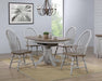 Sunset Trading Country Grove 42" Round to 60" Oval Extendable Dining Table | Distressed Gray and Brown Wood | Seats 6 -  Chapter 11 Furniture (Lewiston, Maine)