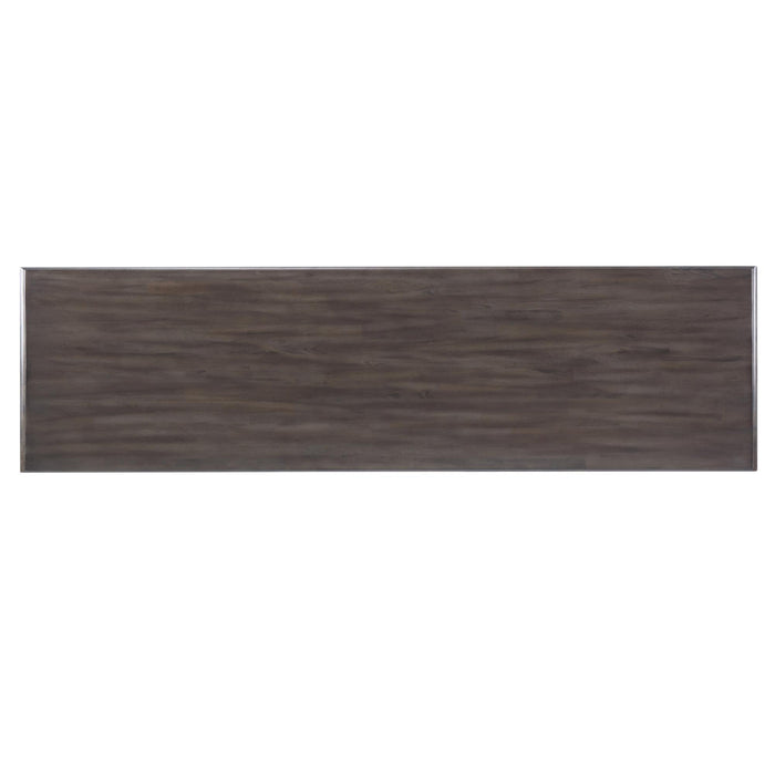 Sunset Trading Tempo Brook 42" Dining Bench | Distressed Black and Gray Wood