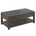 Sunset Trading Shades of Gray Coffee Table with Drawers and Shelf -  Chapter 11 Furniture (Lewiston, Maine)