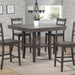 Sunset Trading Shades of Gray 45" Square Pub Table with Storage Shelf | Counter Height Dining | Seats 6 -  Chapter 11 Furniture (Lewiston, Maine)