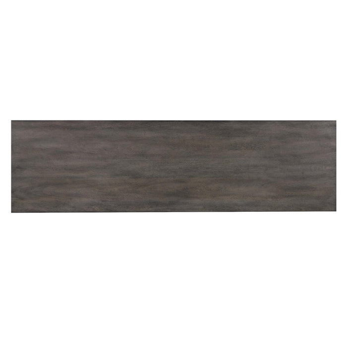 Sunset Trading Shades of Gray 65" Rectangular Narrow Pub Table | Small Space Counter Height Dining | Sofa Console | Seats 6