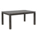 Sunset Trading Shades of Gray 82" Rectangular Extendable Dining Table | Seats 8 -  Chapter 11 Furniture (Lewiston, Maine)