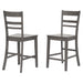 Sunset Trading Shades of Gray Slat Back Stools | Set of 2 -  Chapter 11 Furniture (Lewiston, Maine)