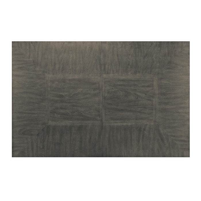 Sunset Trading Shades of Gray 7 Piece 82" Rectangular Extendable Dining Set with Upholstered End Chairs | Seats 8