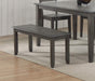 Sunset Trading Shades of Gray 42" Dining Bench -  Chapter 11 Furniture (Lewiston, Maine)