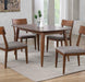 Sunset Trading Mid Century 60" Rectangular Dining Table | Danish Brown Wood | Seats 4,6 -  Chapter 11 Furniture (Lewiston, Maine)