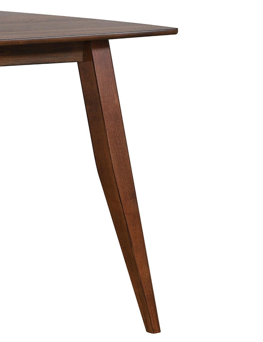 Sunset Trading Mid Century 60" Rectangular Dining Table | Danish Brown Wood | Seats 4,6